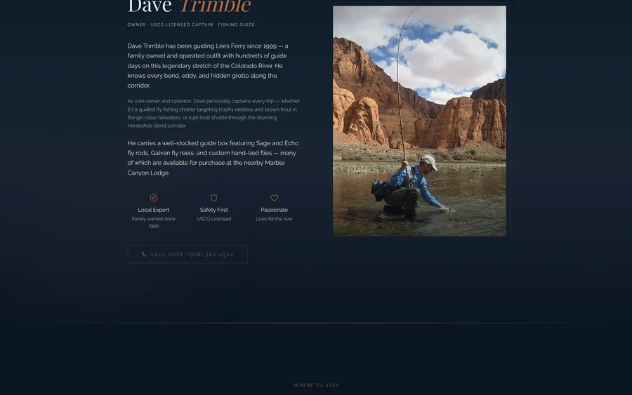 Lees Ferry On The Fly — site preview